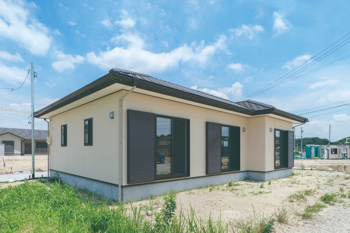 平屋の、暮らしやすいシンプルな家。