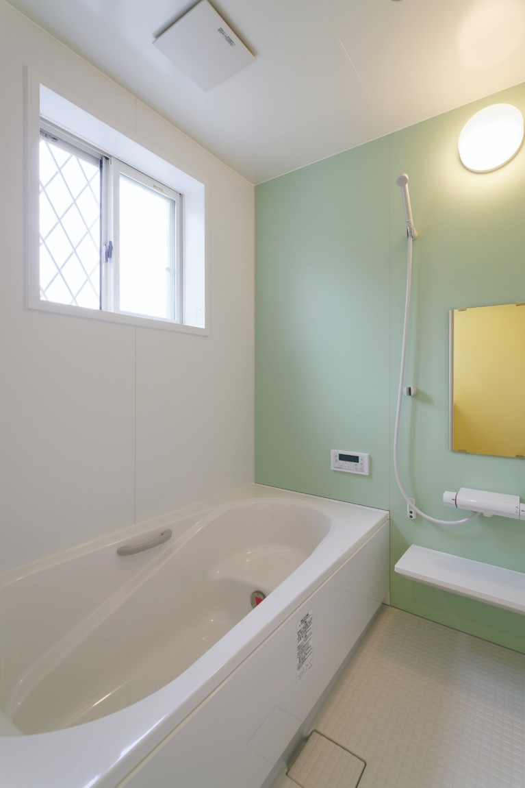 ミント色のお風呂
