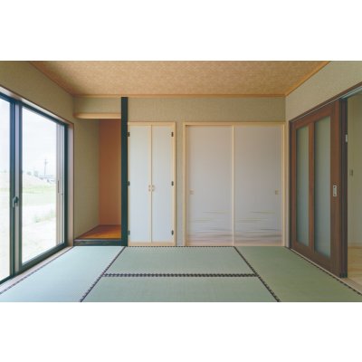 状況に合わせて、和室を開放したり、ドアを閉めたり。