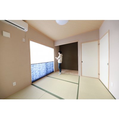 若いですが、念願の和室。壁は塗り壁（シラス壁）