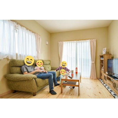 無垢材で、安心子育て空間