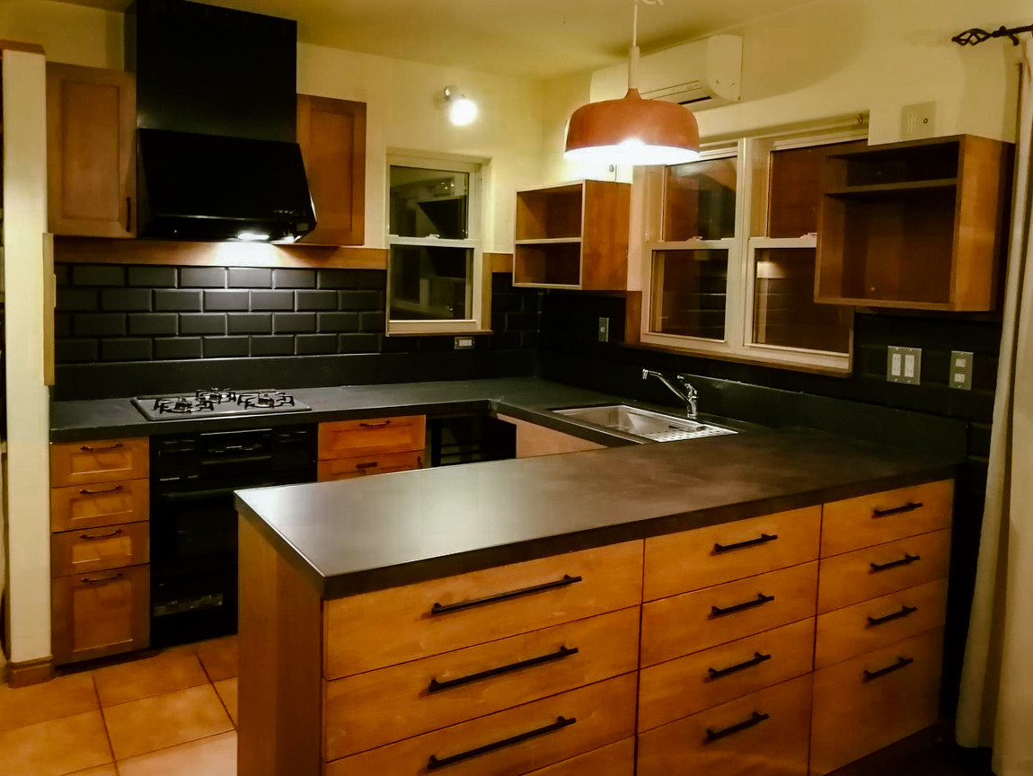 アイアンに合わせた取っ手もステキ